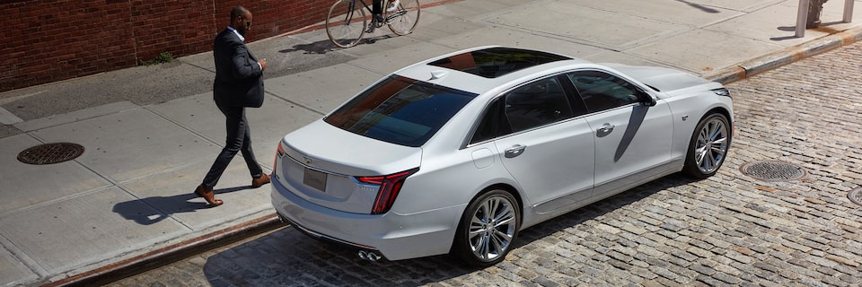 white ct6 sedan lifestyle