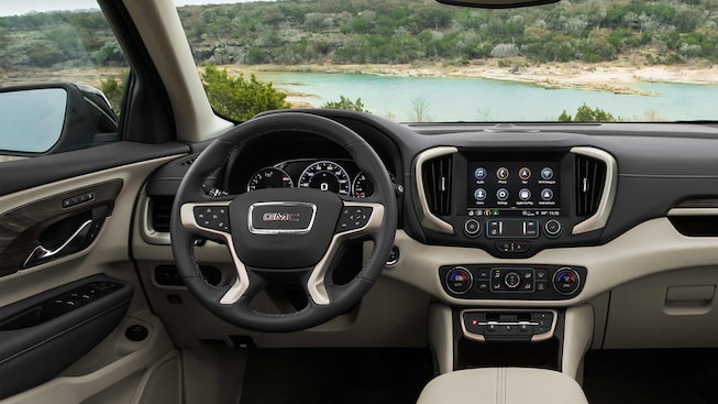 The Beautifully Designed Interior of the 2024 Terrain Denali Accompanied with a Breath Taking View 